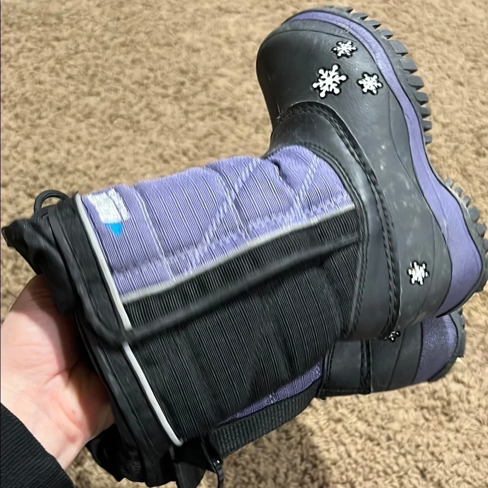 Baffin Kids Purple and Black Snow Boots 7T